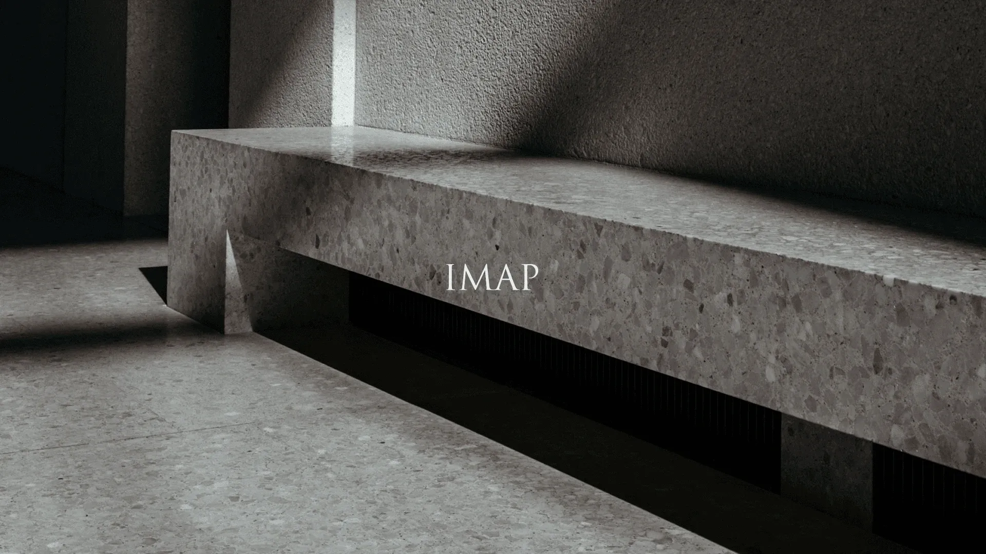 IMAP logo over an architectural photograph